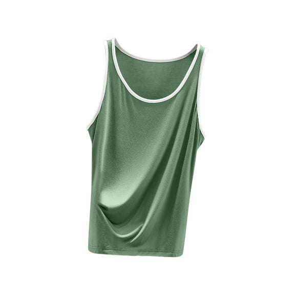 CYRBOKO Tank Tops for Women, Soft Comfy Crew Neck Summer Sleeveless Clothings Mint Green Size L-3XL