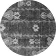 thumbnail image 1 of Ahgly Company Indoor Round Abstract Gray Modern Area Rugs, 8' Round, 1 of 4