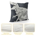 thumbnail image 4 of Nawypu  Green Cartoon Dinosaur Dino T-Rex Throw Pillow Covers,Dinosaur Throw Pillow Covers,Home Boys Room Kids Room Playroom Nursery Decor,Dinosaur Lover Gifts for Boys Kids, 4 of 5