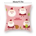 thumbnail image 2 of Kearding Funda de almohada de 2 piezas con estampado de elementos navideños, decoración de funda de almohada de poliéster lavable para sofá, funda de Kits de decoración para fiestas B-06735 Kearding HA007819-35, 2 of 6