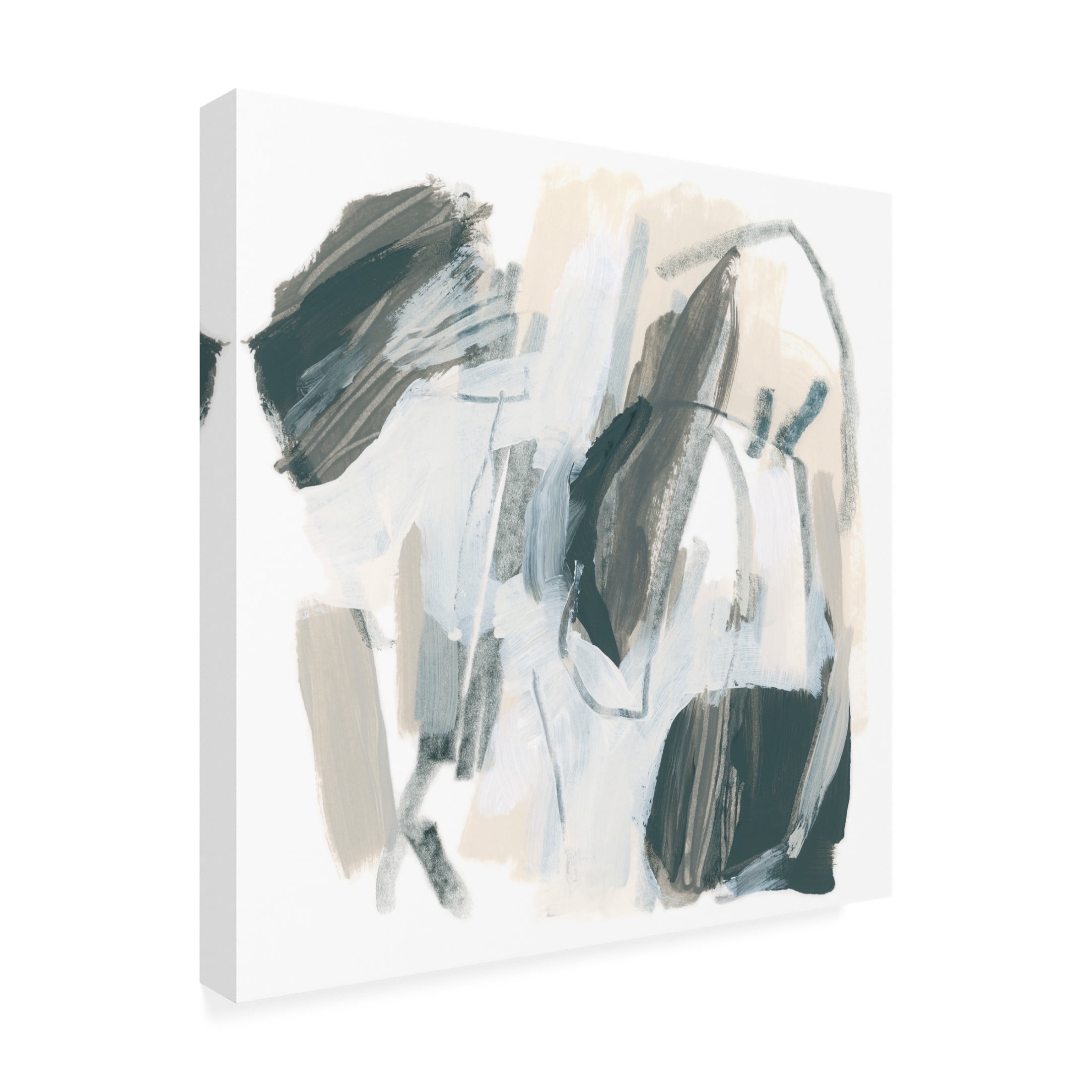 Canvas Wall Art - June Erica Vess 'Neutral Capacity II' Wall Art for Living Room, Bedroom, or Office Décor by Trademark Fine Art - 35 x 35 Inches