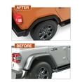thumbnail image 5 of Mescukay 4 PCS Fenders Flares for 2018-2024 Wrangler JL & JLU Unlimited, Flat Front & Rear Fenders Flares, Off-Road Metal Steel Wheel Liner, 5 of 7