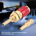 thumbnail image 1 of Fast Gas & Water Connection, Easy Installation, Recommend for M6 Hose, Durable Brass Material, Suitable for MIG TIG Welder Torch, 1 of 8