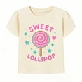 thumbnail image 5 of HILEELANG 2-7T Toddler/Little Girls 100% Cotton 3 Pack Cute Food Graphic Short Sleeve T-Shirt, Size 4T, 5 of 6