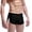 Black, variant on Men Casual Shorts Three Point Round Home Underwear Pants, L, White