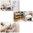 thumbnail image 6 of HOOWIFFY Shoes Storage Rack PP Material Space-saving Homeowners 1Pack 10.24x9.76x5.51in, 6 of 7