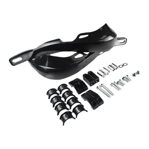 Protectores de manos genéricos para motocicleta, protectores de manillar, diseño sencillo, repuesto resistente. Negro