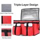 thumbnail image 2 of Insulated Food Delivery Bag with 4 Cup Holder, XXX-Large Insulated Grocery Bags with Zippered Top, 2 of 5
