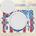 thumbnail image 3 of Ambesonne Anchor Place Mats Set of 4, Vintage Anchor Design, Standard Size, Blue Red White, 3 of 6