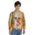thumbnail image 4 of Welcome Fall English Setter Strolling Through the Autumn Maple Forest All Over Print 3D Baseball Jacket Dog Lover Bomber Jacket Softball - 12012, 4 of 6