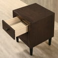 thumbnail image 5 of Furniture of America Seven Wood Nightstand with 2-Drawer, Espresso, 5 of 6