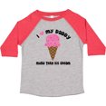 thumbnail image 3 of Inktastic I Love Daddy More Than Ice Cream Girls Toddler T-Shirt, 3 of 5