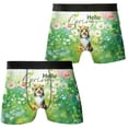 thumbnail image 3 of Shetland Sheepdog Hello Spring Time Flower Floral Nature All Over Print Boxer Briefs Underwear for Men Dad Sheltie Dog Lover Gifts - 02031, 3 of 6