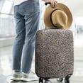thumbnail image 2 of Black and Tan Leopard Print Luggage Cover Fashion Suitcase Cover Baggage Covers Fit 25-28 Inch Luggage (Go Travel), 2 of 5