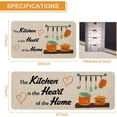 thumbnail image 2 of The Kitchen is The Heart of The Home Kitchen Mats Set of 2, Non-Slip Rubber Back Kitchen Rugs, Seasonal Holiday Cooking Sets Washable Floor Mat for Home Kitchen Decor - 17x29 and 17x47 Inch, 2 of 6