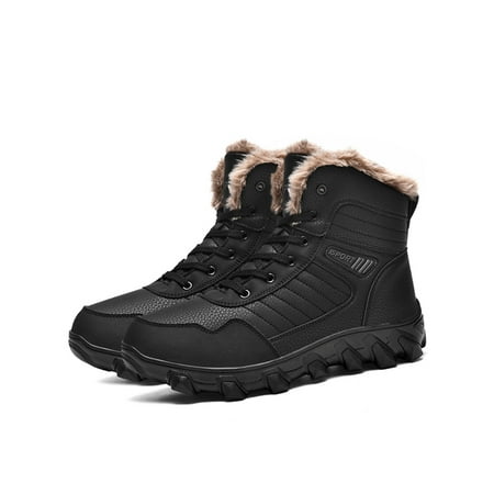 

Difumos Men Non-Slip Lace Up Hiking Shoes Breathable Anti-collision Trekking Shoe Climbing Sneakers Black 7
