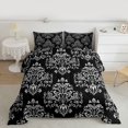 thumbnail image 2 of Manfei Teens Bohemian Damask Bedding Comforter Set 2pcs,Traditional Floral Flower Twin Comforter Sets Microfiber,Exotic Style Breathable Bedding Set,Breathable Home Decor,Reversible, 2 of 8