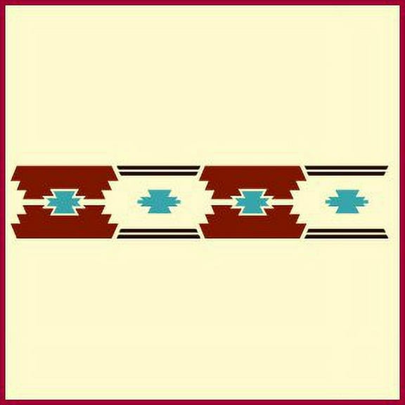 Southwest Design 3 Stencil - Desert Designs DIY Signs Reusable Mylar Plastic for Wall Decor Art Craft Painting - The Artful Stencil
