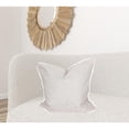 thumbnail image 6 of HomeRoots 515431 22 x 22 in. Polyester Zippered Pillow, White, 6 of 6