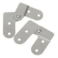 thumbnail image 6 of Pawsdot 2Pcs Attic Ladder Hinge Replacement Parts with Silver Iron for Safety and Easy Installation, 6 of 8