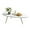 White, variant on Mid Century Modern Coffee Table for Living Room Small Coffee Table Rustic Oval Coffee Table Retro Accent Sofa Center Table for Living Room,22.2" D x 42.5" W x 17.1" H, Walnut Oak