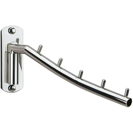 

Dsseng Folding Clothes Hanger Rack Heavy Duty Swing Arm Hook Holder Stainless Steel Clothes Hanger Wall Mounted Hanging Drying Rack for Laundry Room Closet Organizer Bathroom Bedroom