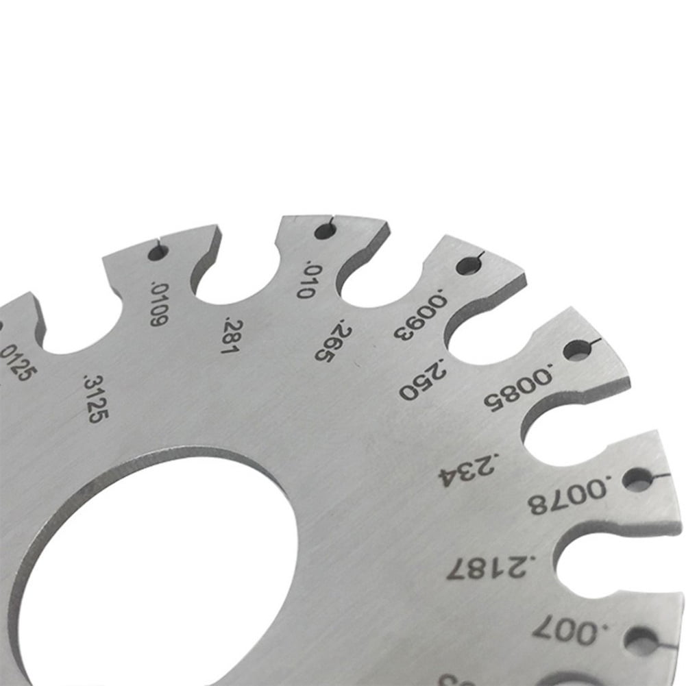Stainless Steel Round Wire Gauge 0-36 Standard Measuring Gauge Diameter Tool 