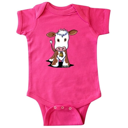 

Inktastic Little Brown Cow Gift Baby Boy or Baby Girl Bodysuit