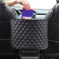 thumbnail image 2 of Car Seat Center Storage Bag, PU Leather Material, Car Handbag, Back Seat Box, Hanging Organizer Holder, 2 of 8