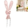 thumbnail image 4 of JHEHF Easter Chair Sashes Ties Bow Stretch Chair Band with Rabbit Ear Bows Chair Cover Back Tie Ribbon Bows for Wedding Birthday Party Supplies Engagement Event Restaurant Dining Chair Decor 6PCS, 4 of 8