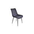 thumbnail image 2 of Silla de Comedor Kessa Muebles Dakotta Velvet Negro Patas Metal Negro, 2 of 2