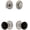 Satin Nickel, variant on Grandeur 853314 Circulaire Solid Brass Rose Single Cylinder Keyed Entry Deadbolt And