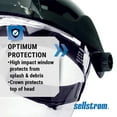 thumbnail image 6 of Sellstrom Face Shield - DP4 Series - 9" x 12.125" x 0.060" Window - Clear AF with Shade 8 IR Flip Visor - Ratcheting Headgear, 6 of 7