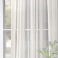 thumbnail image 5 of Half Price Drapes Doublewide Solid Voile Sheer Single Curtain Panel, 5 of 5