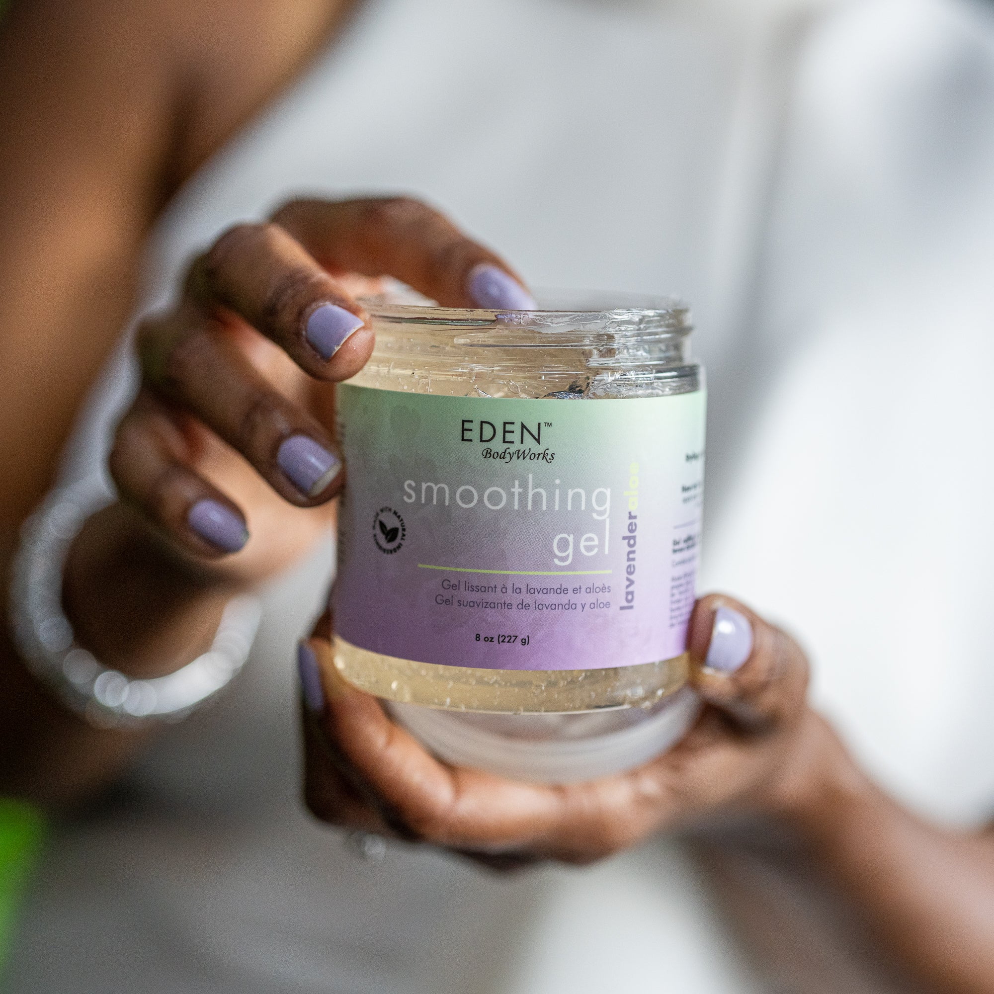 (6 pack) Eden BodyWorks Lavender Aloe Smoothing Hair Styling Gel 8 fl. oz., Nourishing, Unisex