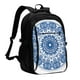 thumbnail image 1 of Balery Blue Watercolor Mochila con carga USB para hombre y mujer - Mochila impermeable y antirrobo para laptop con puerto USB para viajes, trabajo, 1 of 7