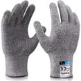 thumbnail image 1 of Guante resistente a cortes, guantes de cocina, guantes de protección de nivel 5 de seguridad de carnicero, guantes resistentes a cortes de seguridad para cocina/exterior/explorar, gris 1 par Adepaton Botas y Guantes, 1 of 5