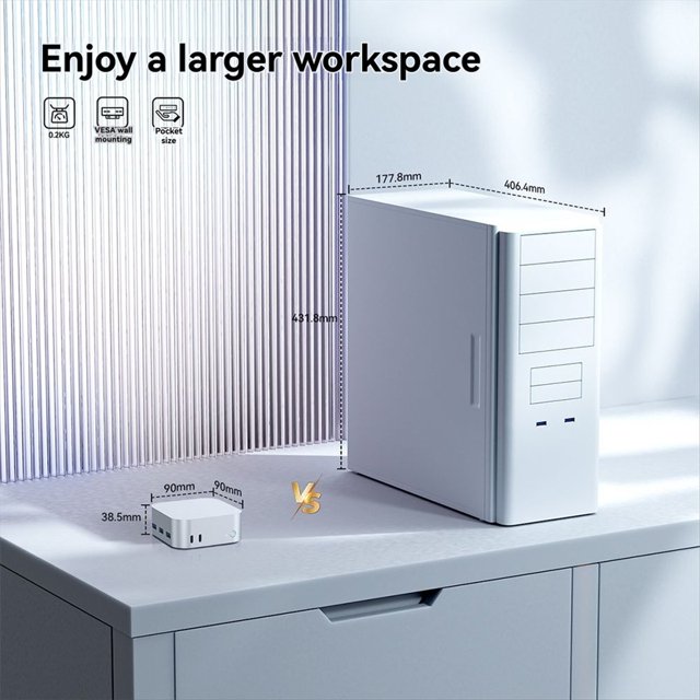 12th Generation N150-12G Mini Computer Three Display 4K Output Desktop Small Host Business Office Portable
