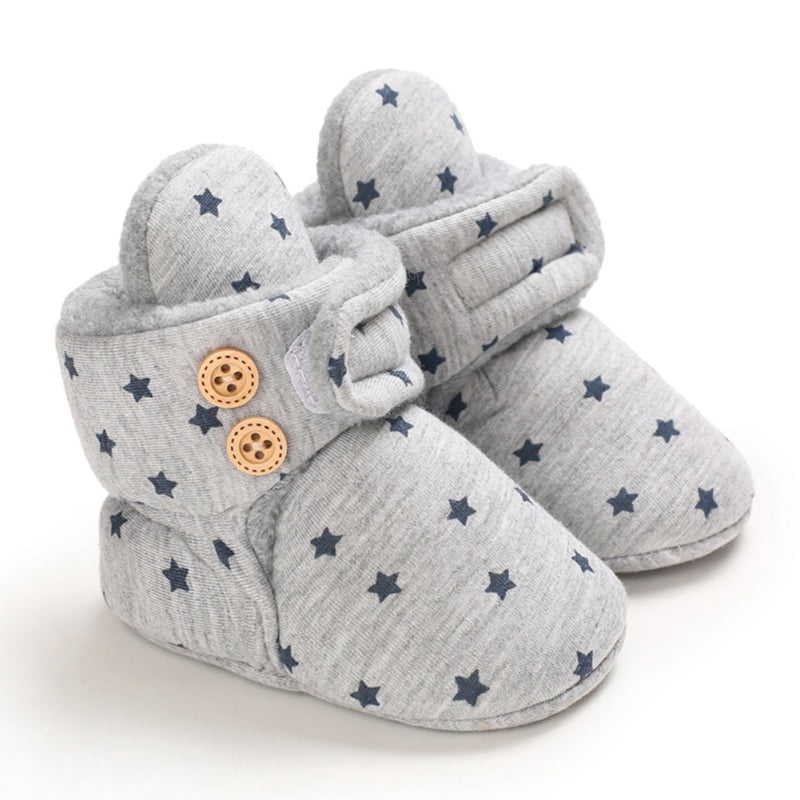 Baby Girls Boys Cozy Fleece Booties Elephent Fox Duck Panda Sheep Design Newborn Shoes Infant Footwear 