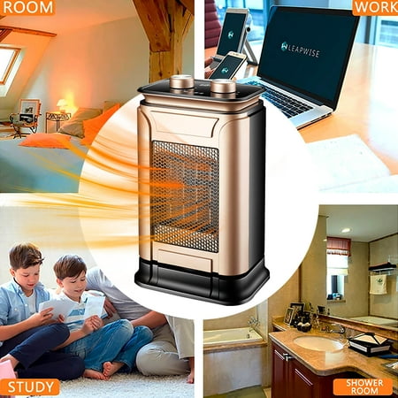 

Cartoon Personal Mini Space Heater Fan Portable Electric Home Office Indoor Use