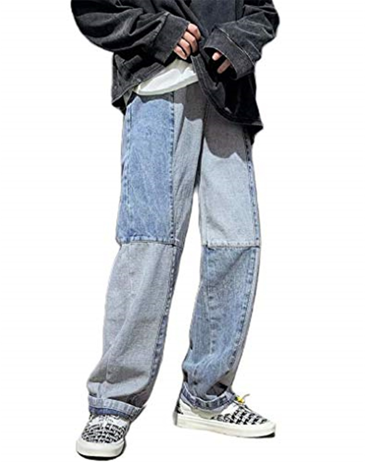 Mens Baggy Jeans Loose Fit Straight 