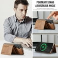 thumbnail image 6 of Dteck for Samsung Galaxy S24+ Plus Case Detachable Wallet Case with Card Holder, Samsung Galaxy S24+ Magnetic Case Compatible with MagSafe, PU Leather RFID Blocking Flip Kickstand Credit Slots,Brown, 6 of 7