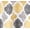 Yellow Gray, variant on GlowSol Shower Curtain 72" x 72" Geometric Quatrefoil Patterned Modern Poly-Cotton Farmhouse Fabric Shower Curtain for Bathroom, Navy Blue Gray, 1 Panel