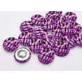 thumbnail image 2 of IBA Indianbeautifulart Purple 2 Hole Leopard & Tiger Animal Skin Buttons Canvas Fabric Covered Buttons&nbsp;Cloth Embellishments For Scrapbooking Pack Of 50, 2 of 7