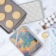 thumbnail image 5 of Two Pieces Of Square Heat Insulation Pad Oven Mitts 7x9.8 Inch Oven Microwave Kitchen Cooking Baking Sky Beautiful Dove, 5 of 7