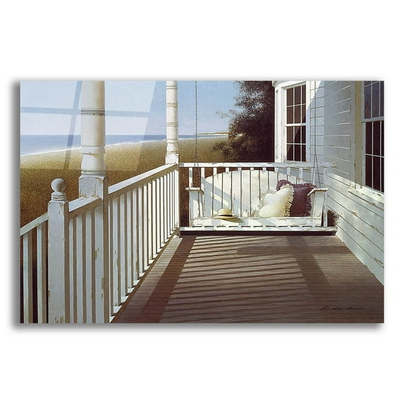 Epic Art 'Porch Swing 3' by Zhen-Huan Lu, Acrylic Glass Wall Art, 24"x16"