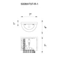 thumbnail image 2 of CWI Lighting Eternity Collection Bathroom Sconce 1 Light Chrome Finish, 2 of 2