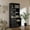Black, variant on Tzou 71" Tall 6-Tier Bookshelf with Door & 3 Drawers – Modern Storage Bookcase for Living Room, Office, Study – White Cabinet with Adjustable Shelf, Anti-Tip Device