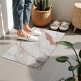 thumbnail image 4 of White Rose Gold Marble Pattern Door Rugs,Washable Non Slip Door Mats Indoor,Decorative Door Mats,Entry Mat Indoor for Entrance,Bedroom,Kitchen,Bathroom,16"x24", 4 of 6