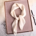 thumbnail image 3 of 2023 Nueva moda de verano bufanda cuadrada de seda sólida para mujer banda de satén para el cuello banda para el cabello suave playa hijab cabeza fular femenino envío gratis, 3 of 5